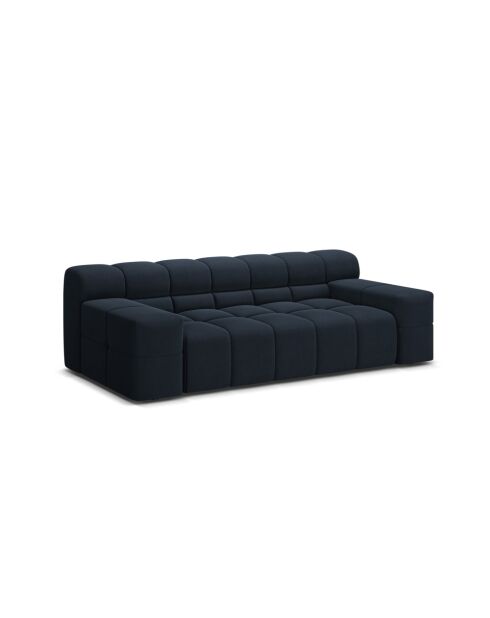 Agave 2-Sitzer-Sofa aus Strukturstoff Königsblau - 210x100x75 cm