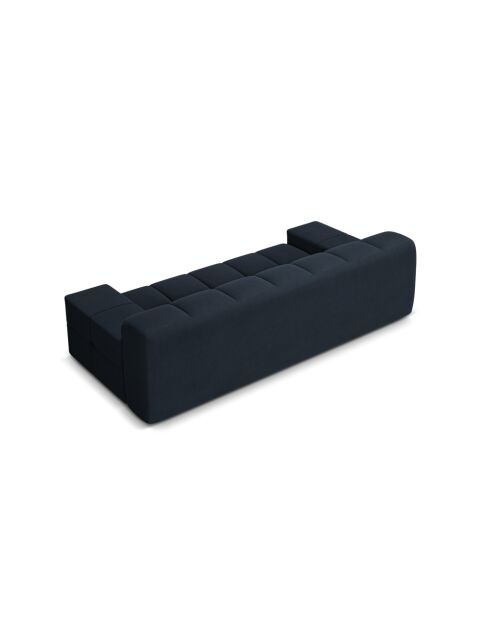 Agave 2-Sitzer-Sofa aus Strukturstoff Königsblau - 210x100x75 cm