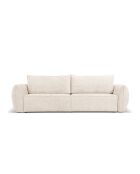 Vanda 3-Sitzer-Schlafsofa mit Stauraum Hellbeige - 244x97x91 cm