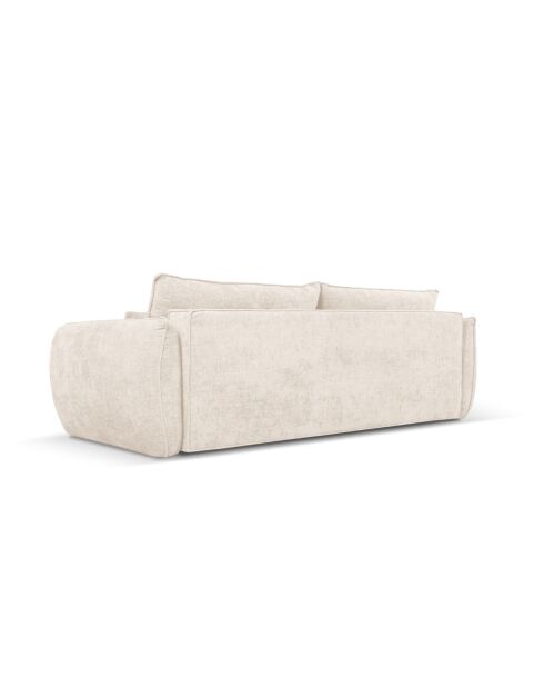 Vanda 3-Sitzer-Schlafsofa mit Stauraum Hellbeige - 244x97x91 cm