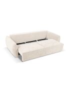 Vanda 3-Sitzer-Schlafsofa mit Stauraum Hellbeige - 244x97x91 cm