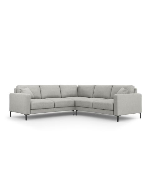 Venus Symmetric Ecksofa 5 Sitzer Hellgrau - 250x238x90