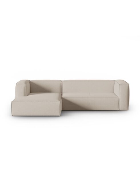 Verbena 4-Sitzer-Ecksofa links Beige - 282x166x73
