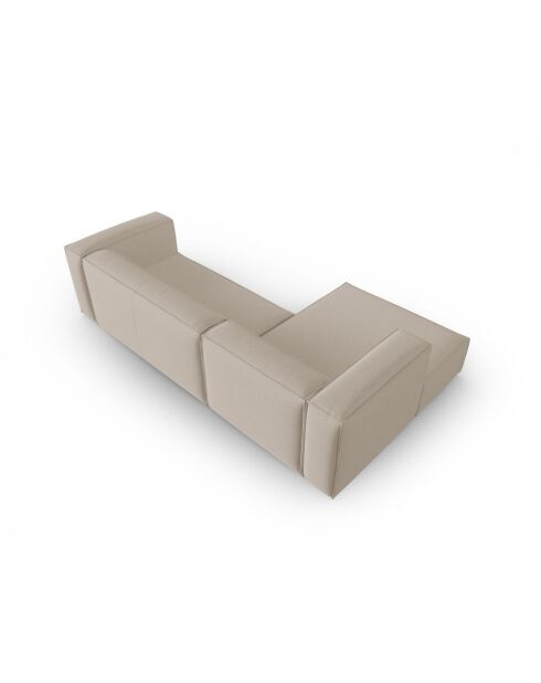 Verbena 4-Sitzer-Ecksofa links Beige - 282x166x73