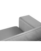 Hebe 1-zits fluwelen fauteuil grijs - 121x93x83 cm