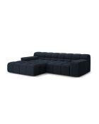 Linkes Ecksofa aus Strukturstoff Agave 2 Sitze Königsblau - 240x160x75 cm