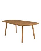 Uitschuifbare tuintafel in geoliede acacia 150/200x100cm beige