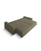 Divano trasformabile in velluto a 3 posti Fennel con contenitore - 235x100x87 cm