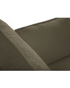 Divano trasformabile in velluto a 3 posti Fennel con contenitore - 235x100x87 cm