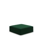 Pouf velours Vanda 1 place Vert Bouteille - 100x80x38 cm