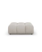 Pouf velours Aster 1 place Beige Clair - 102x80x43