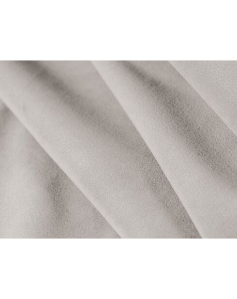 Otomana Aster de terciopelo de 1 plaza beige claro - 102x80x43