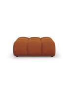 Pouf velours Aster 1 place Terracotta - 102x80x43