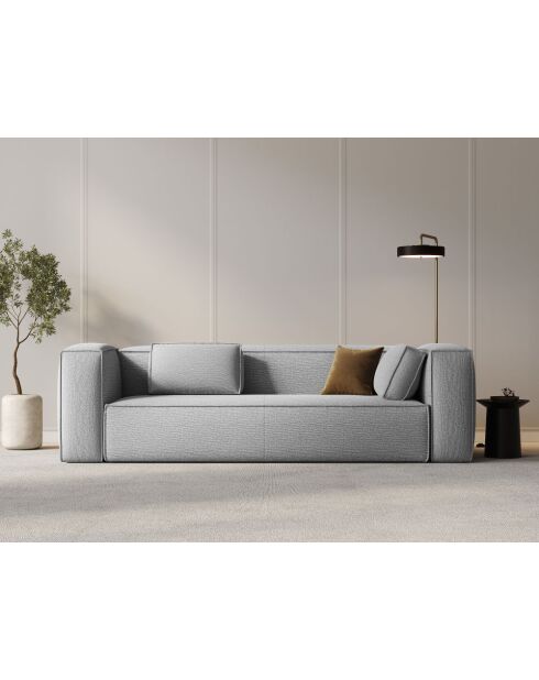 Graues 4-Sitzer-Sofa Verbena - 230x94x73