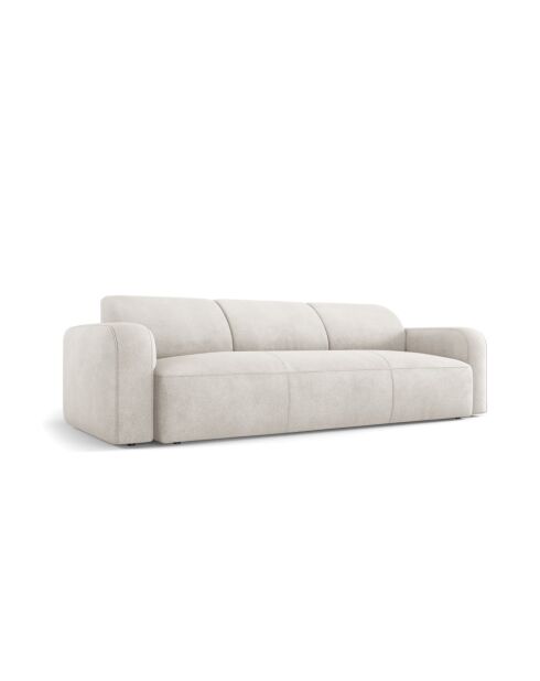 Sofá Boucle Jasmin de 3 plazas beige - 235x95x72