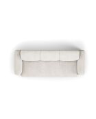 Sofá Boucle Jasmin de 3 plazas beige - 235x95x72