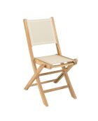 Set de muebles de jardín para 8/10 personas - 1 mesa rectangular modelo Vieste y 6 sillas beige