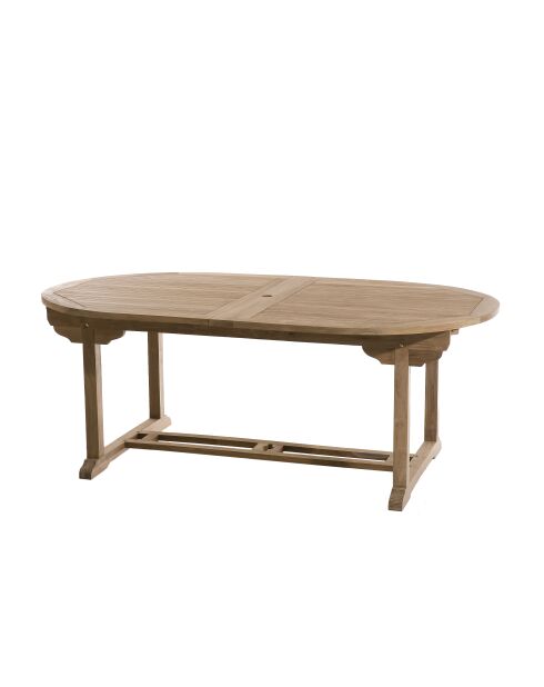 Juego de muebles de jardín para 10/12 personas: 1 mesa ovalada extensible, 6 sillas y 2 sillones de color beige