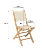 Juego de muebles de jardín para 10/12 personas: 1 mesa ovalada extensible, 6 sillas y 2 sillones de color beige