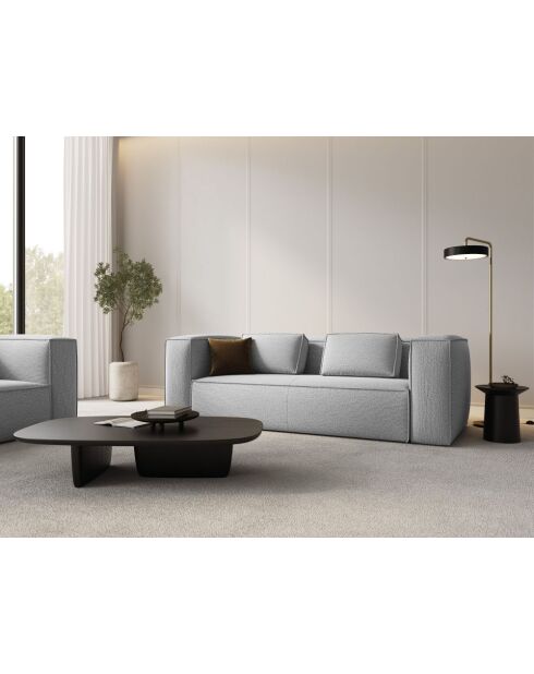 Graues 3-Sitzer-Sofa Verbena - 200x94x73 cm
