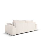 Venkel 3-zits converteerbare fluwelen bank met opbergdoos Beige - 235x100x87 cm