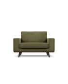 Hebe 1-zits fluwelen fauteuil Groen - 121x93x83 cm