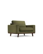 Hebe 1-zits fluwelen fauteuil Groen - 121x93x83 cm
