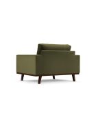 Hebe 1-zits fluwelen fauteuil Groen - 121x93x83 cm