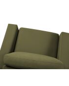 Hebe 1-zits fluwelen fauteuil Groen - 121x93x83 cm