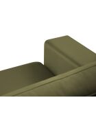 Hebe 1-zits fluwelen fauteuil Groen - 121x93x83 cm