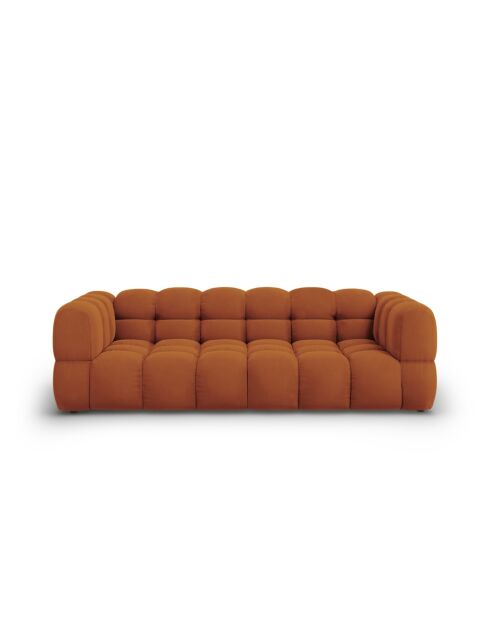 Aster Modulares 4-Sitzer-Sofa aus Terrakotta, Samt, 244 x 102 x 70