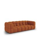 Aster Modulares 4-Sitzer-Sofa aus Terrakotta, Samt, 244 x 102 x 70