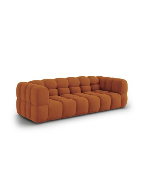 Aster Modulares 4-Sitzer-Sofa aus Terrakotta, Samt, 244 x 102 x 70