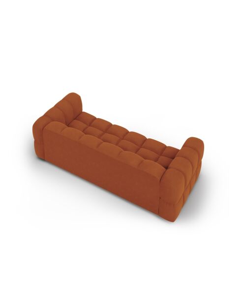 Aster Modulares 4-Sitzer-Sofa aus Terrakotta, Samt, 244 x 102 x 70