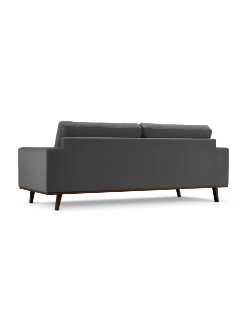Hebe 3-Sitzer-Samtsofa Dunkelgrau - 236x93x83 cm