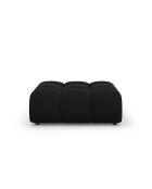 Pouf velours Aster 1 place Noir - 102x80x43