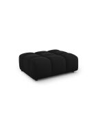 Pouf velours Aster 1 place Noir - 102x80x43
