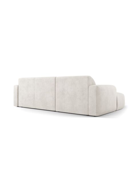 Bouclé Canapé d'angle droit Jasmin 4 places Beige - 250x170x72