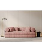 Pink Daisy 3-Sitzer-Schlafsofa aus Samt — 206 x 95 x 70