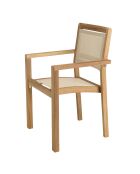 Juego de muebles de jardín para 10/12 personas: 1 mesa ovalada extensible y 8 sillones de color beige