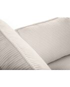 Venkel 3-zits converteerbare fluwelen bank met opbergdoos Donkerbeige - 235x100x87 cm