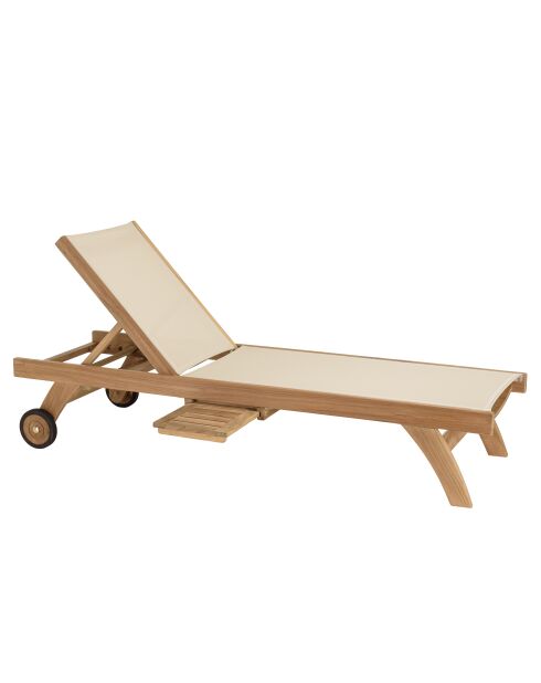 Bain de soleil textilène beige