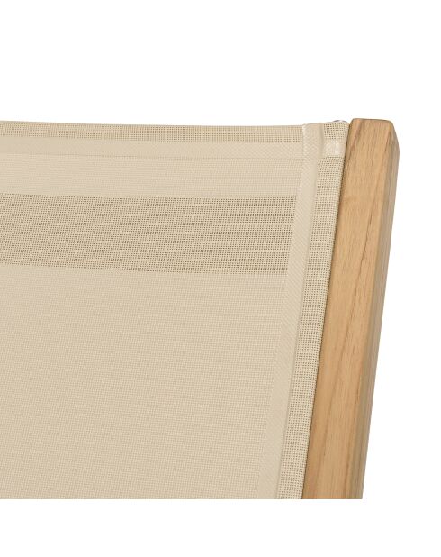 Bain de soleil textilène beige