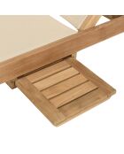 Bain de soleil textilène beige