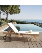 Bain de soleil textilène beige