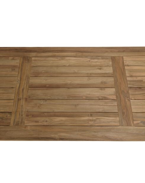 8/10 persoons tuinmeubelset - 1 rechthoekige eettafel en 8 tuinstoelen - Beige en wit