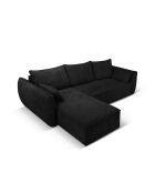 Vanda 4-zits converteerbare linkerhoekbank met opbergbox Zwart - 252x165x87 cm