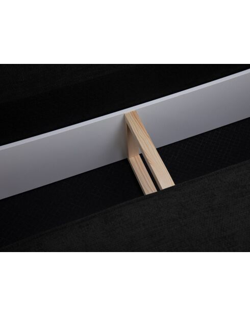 Vanda 4-zits converteerbare linkerhoekbank met opbergbox Zwart - 252x165x87 cm