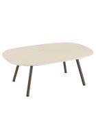 Set de muebles de jardín de 4 plazas Taupe