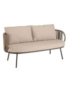 Set de muebles de jardín de 4 plazas Taupe